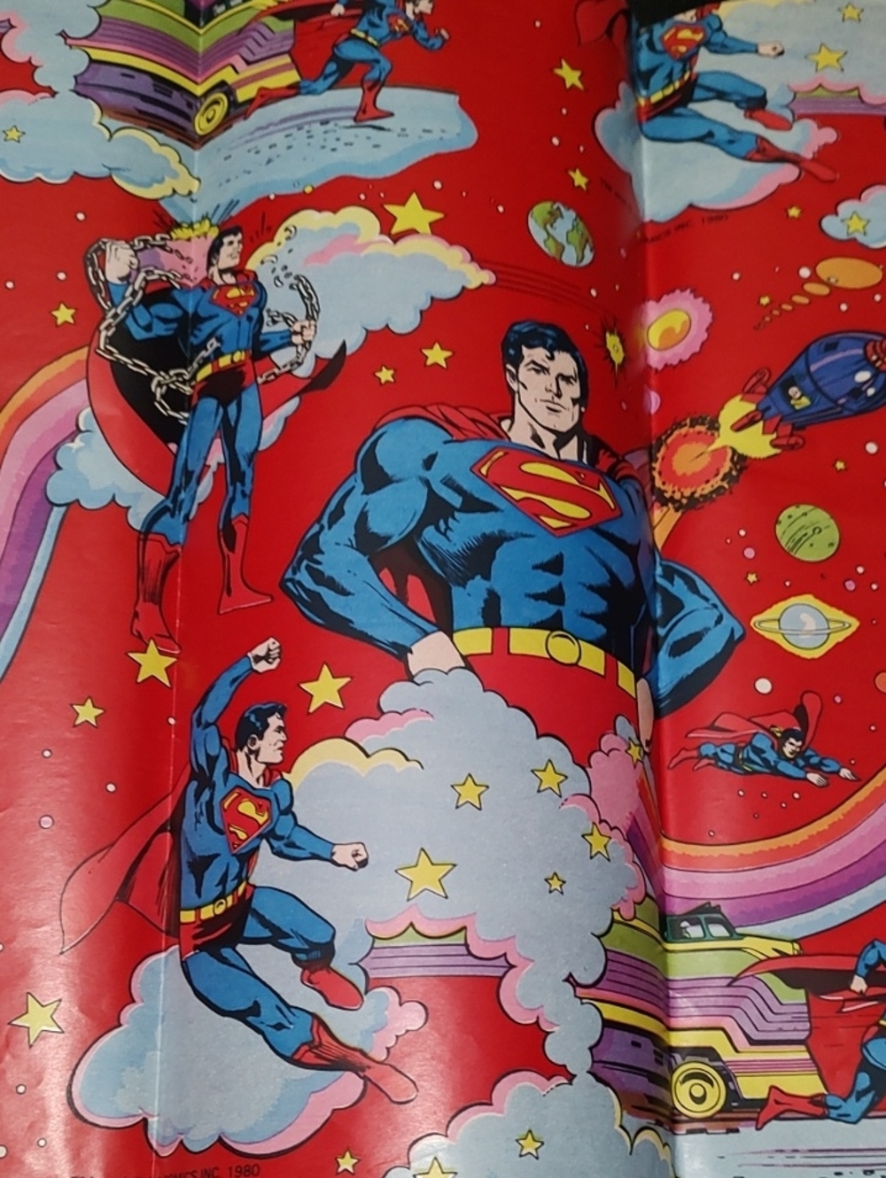 Superman Vintage Gift Wrap
